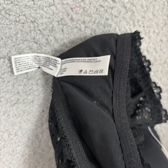 B.temptd By Wacoal Womens 36C Lace T-Back Bra Black Front Closure New With Tag's - Picture 8 of 8